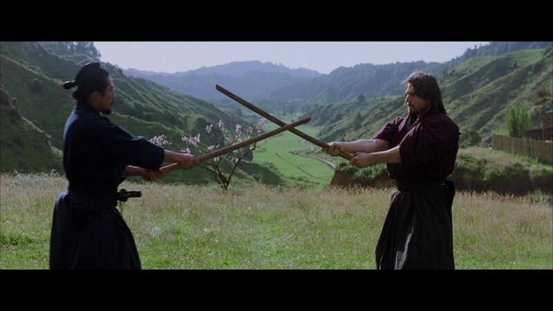 Two Men Dueling with Swords — Green