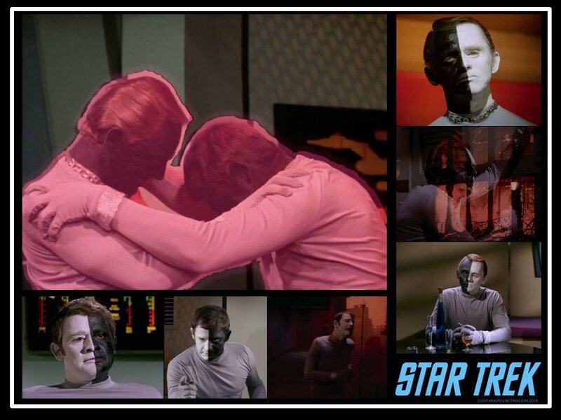 Two Men Embracing — Pink