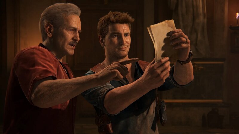 Two Men Examining Paper