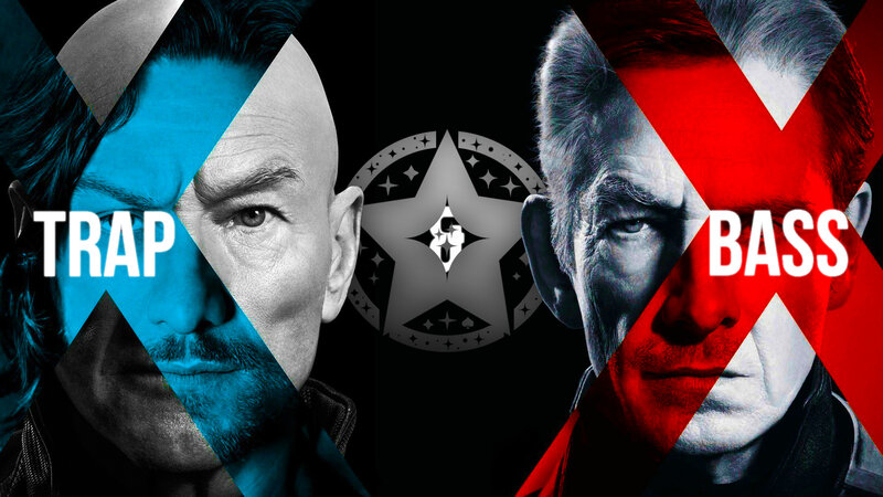 Two Men Facing Each Other — Black, Dramatic, Digital Art, Starfleet Insignia