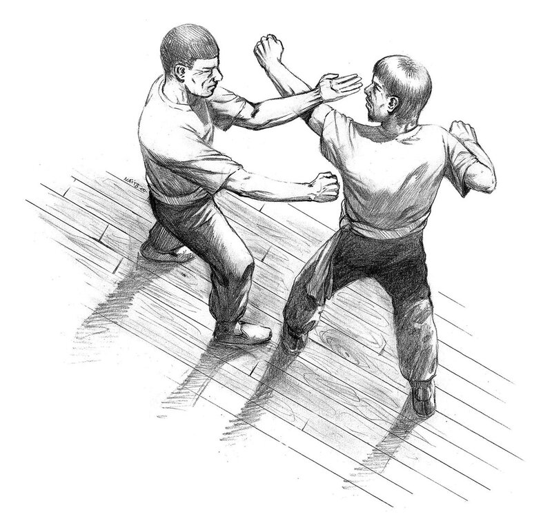 two men fighting