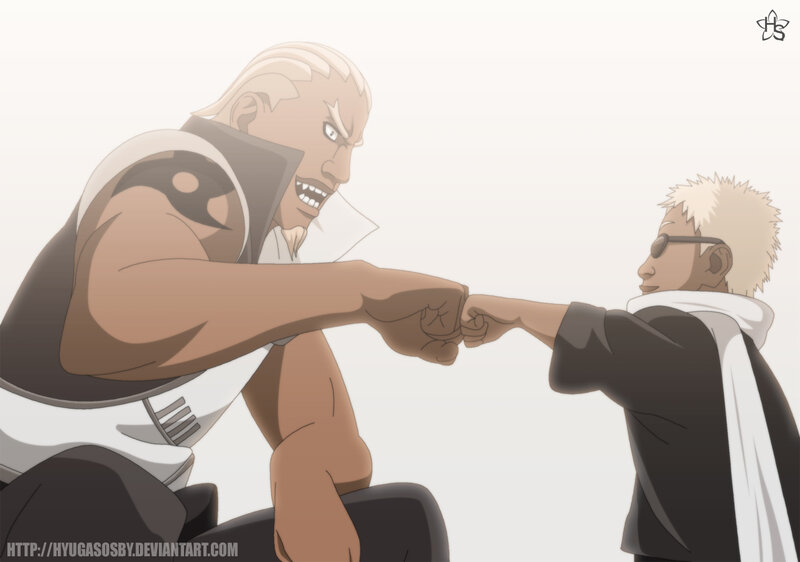 Two Men Fist-bumping — White