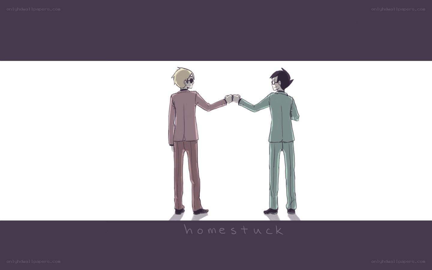 two men holding hands