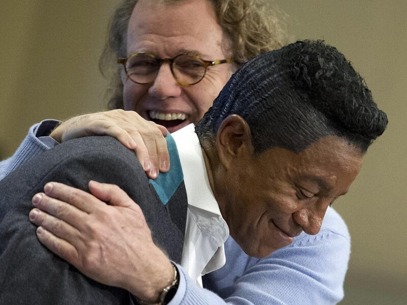 Two Men Hugging — Blue, Emotional