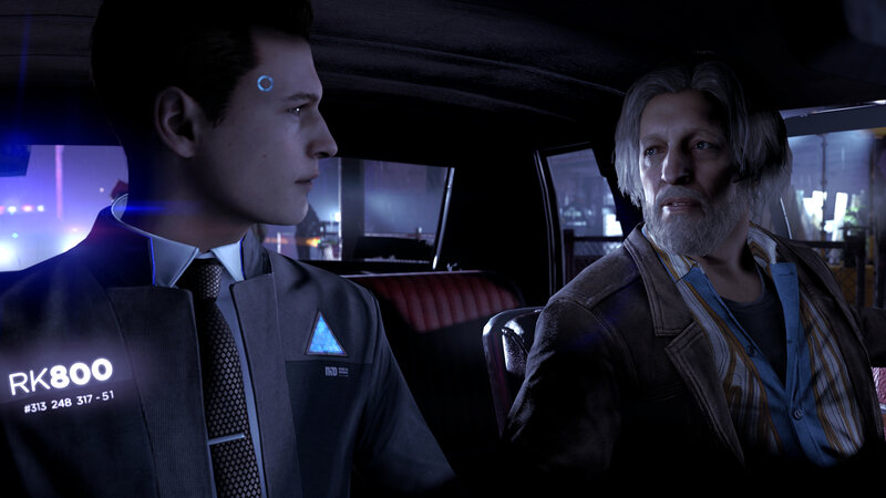 Two Men in a Car — Black, Dramatic, Night, 3d Render