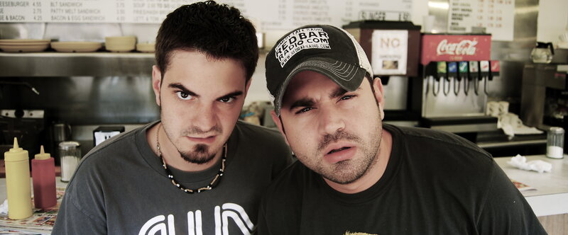 Two men in a diner