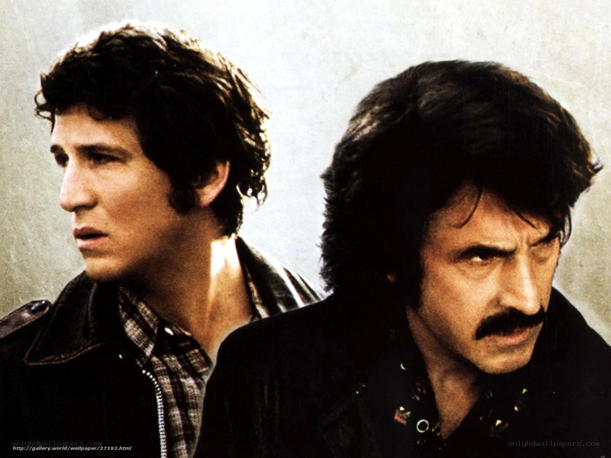 Two men in a film scene