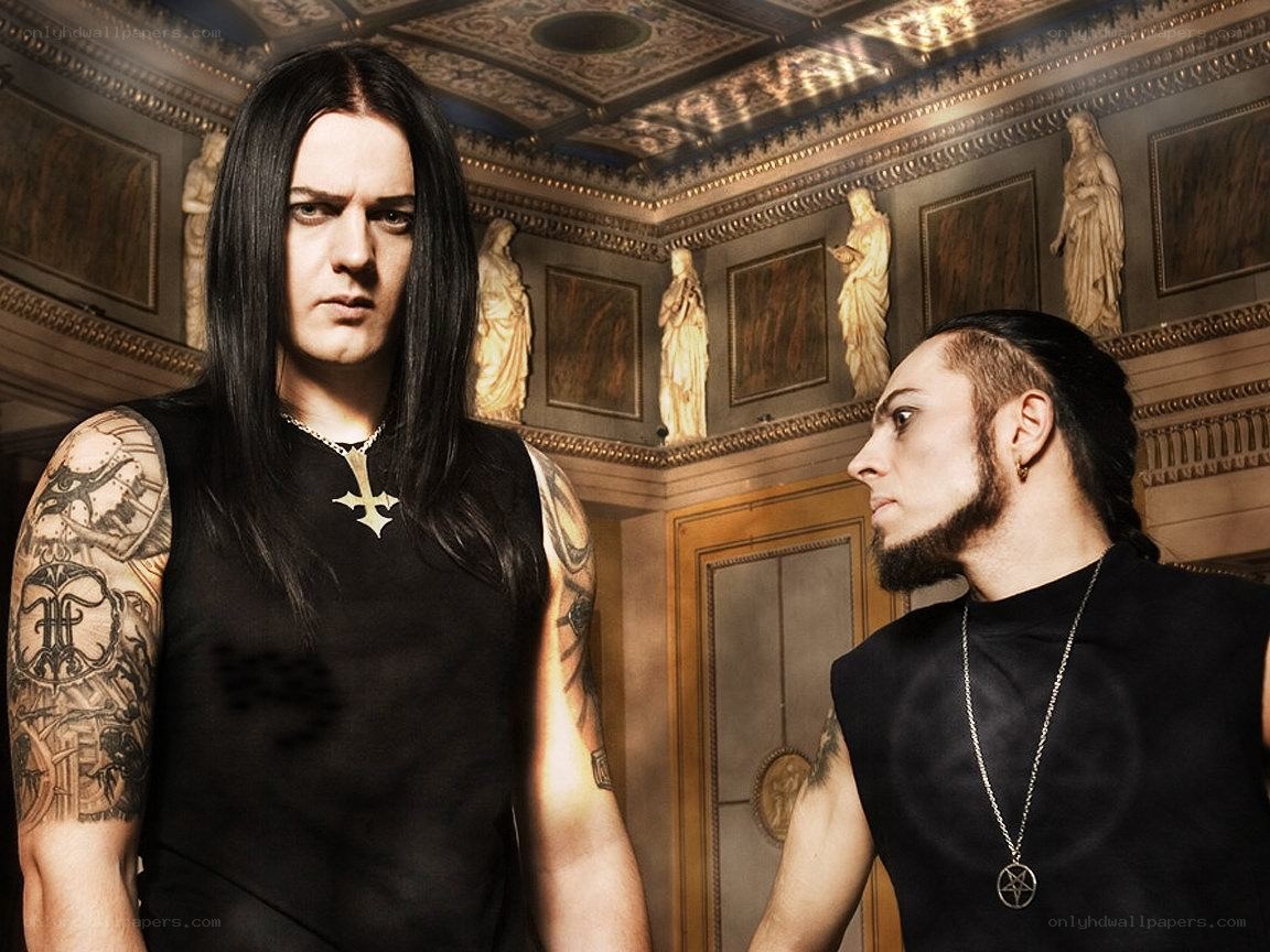 two men in a grand hall