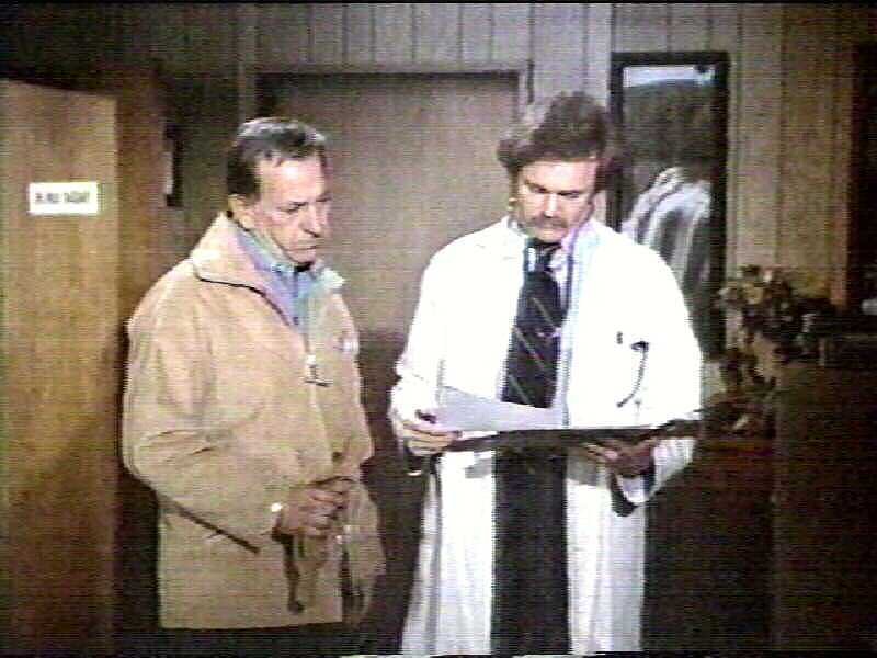Two Men in a Hallway — White
