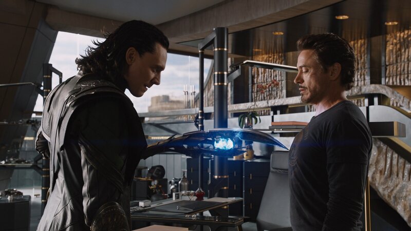 Two Men in a High-tech Room — Black