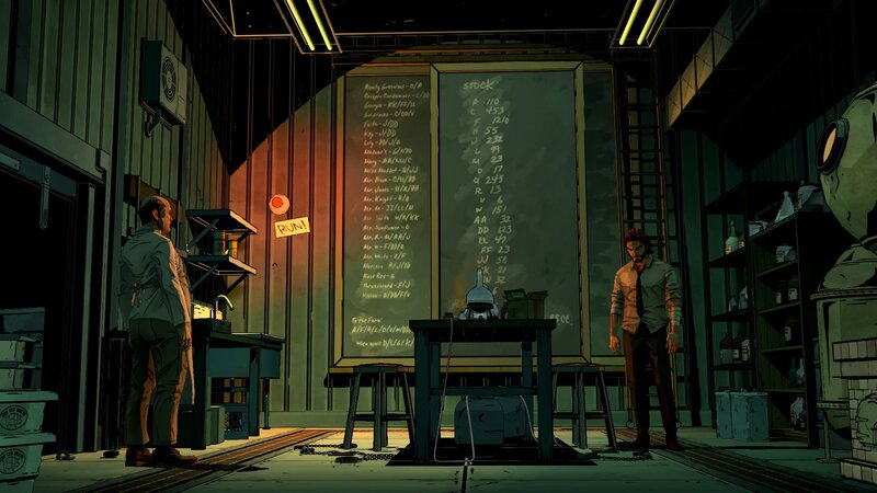 Two Men in a Lab — Green