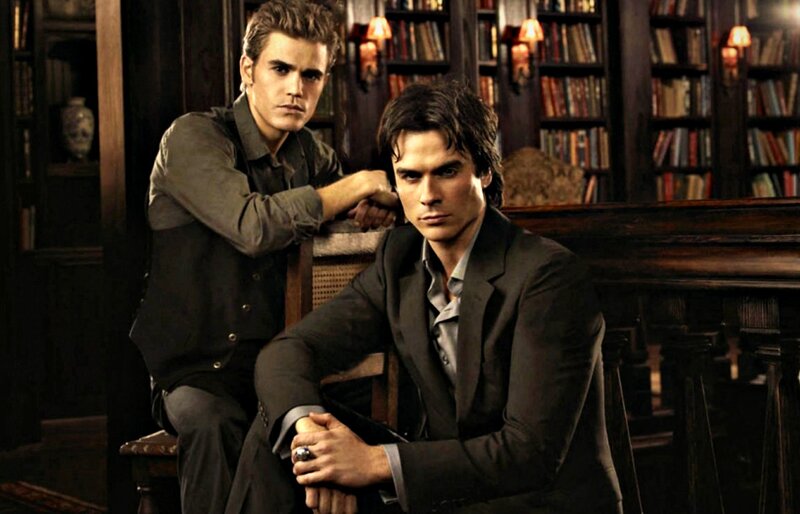 Two Men in a Library