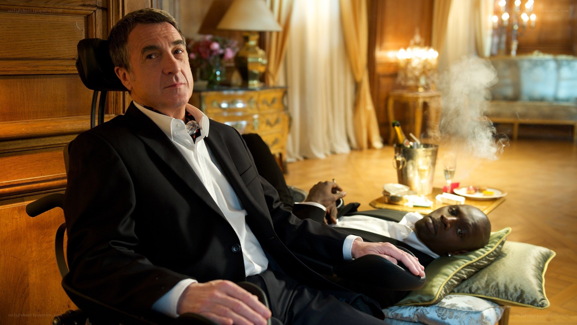 Two men in a luxurious room