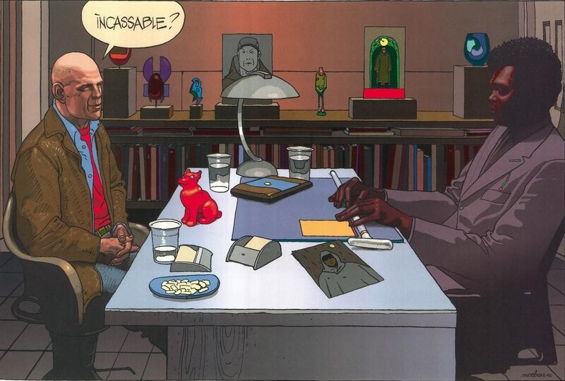 Two men in a meeting
