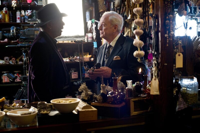 Two men in a mystical shop
