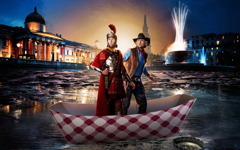 Two Men in a Paper Boat