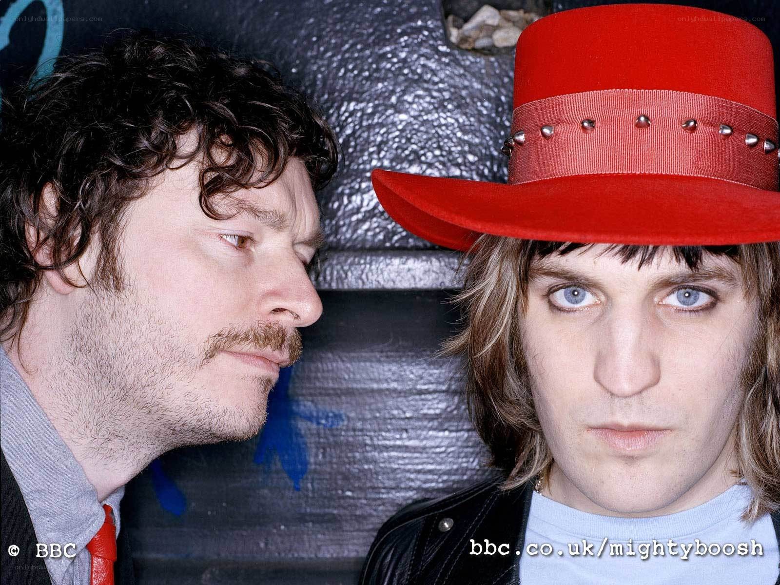 Two men in a photo shoot