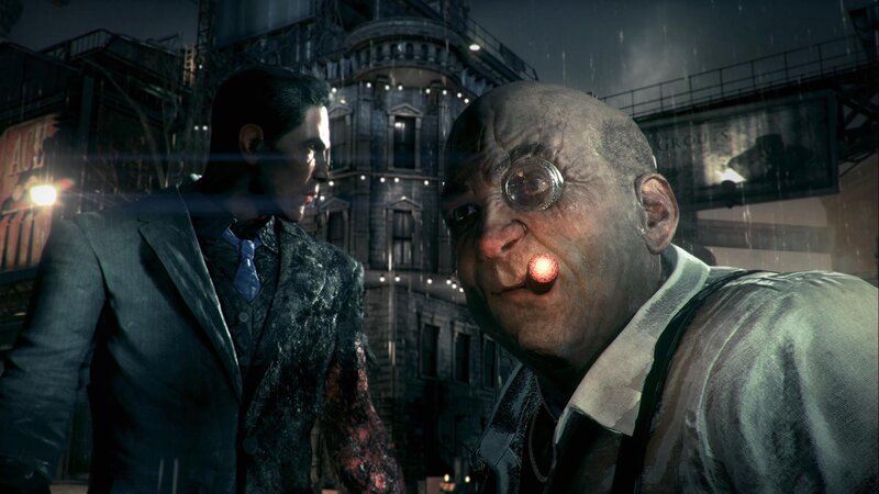 Two Men in a Rainstorm