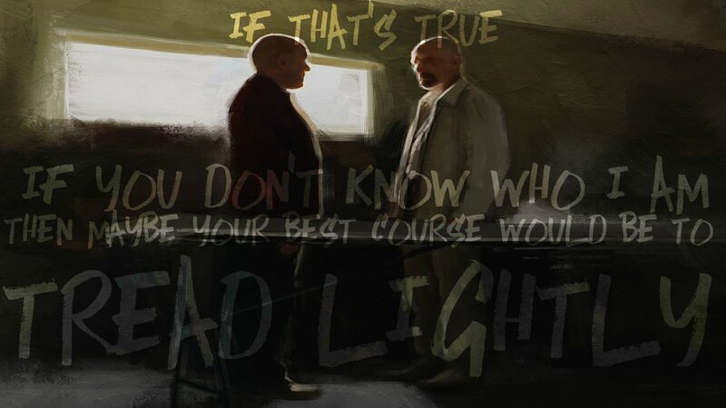 Two Men in a Room — Green