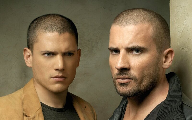 Two men in a serious pose
