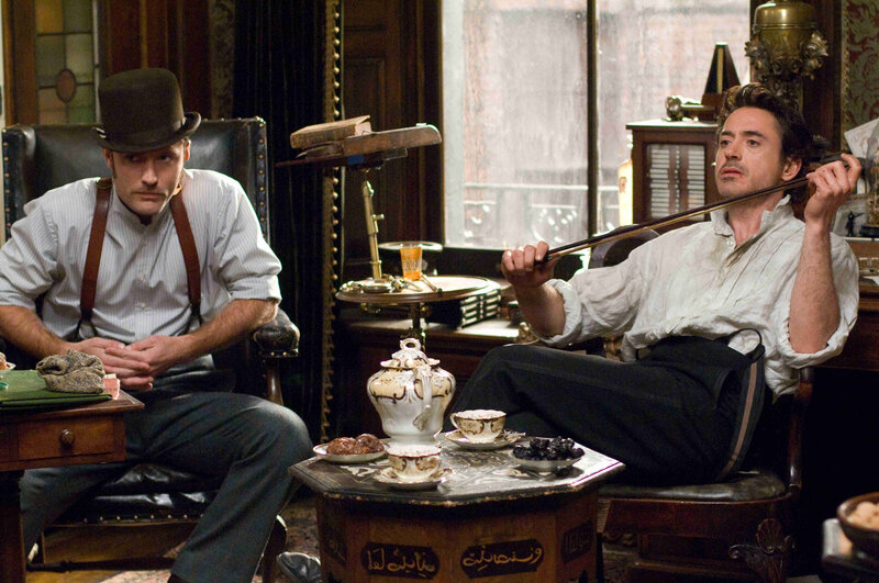 Two Men in a Study — Brown