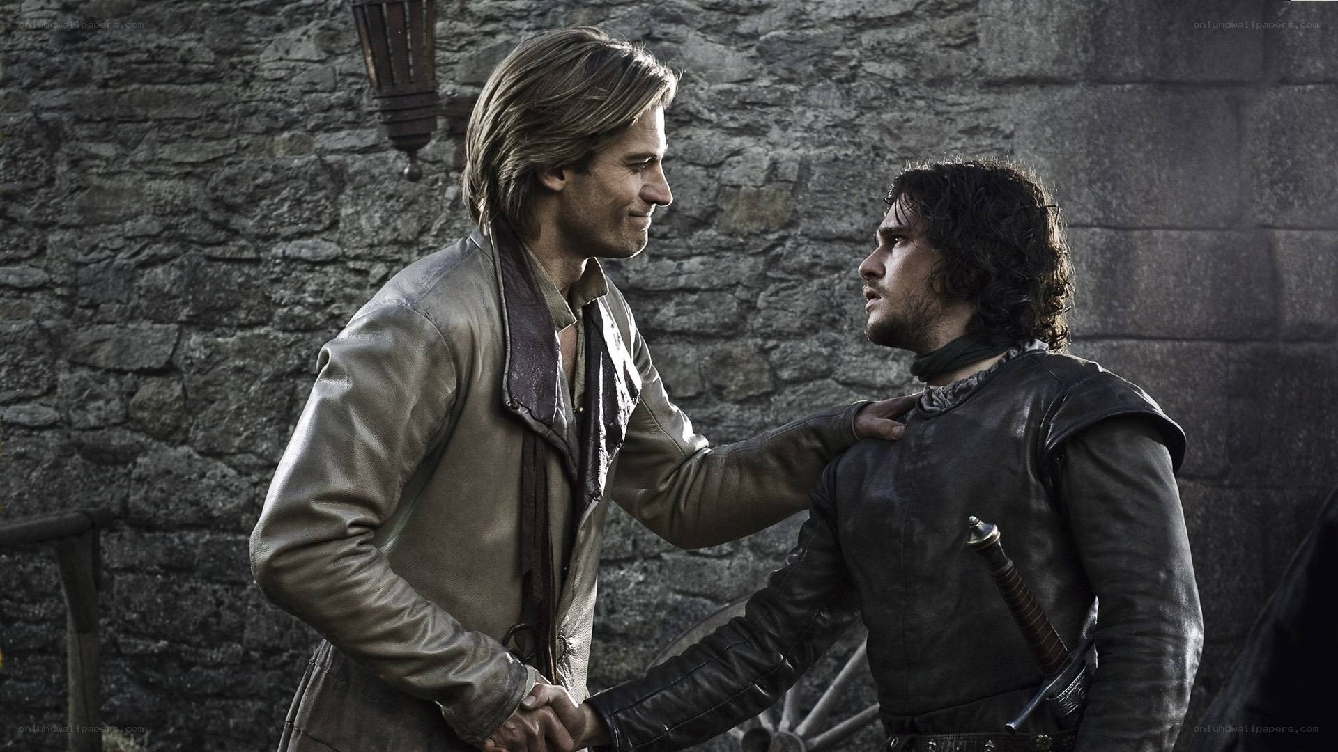 Two men in a tense conversation