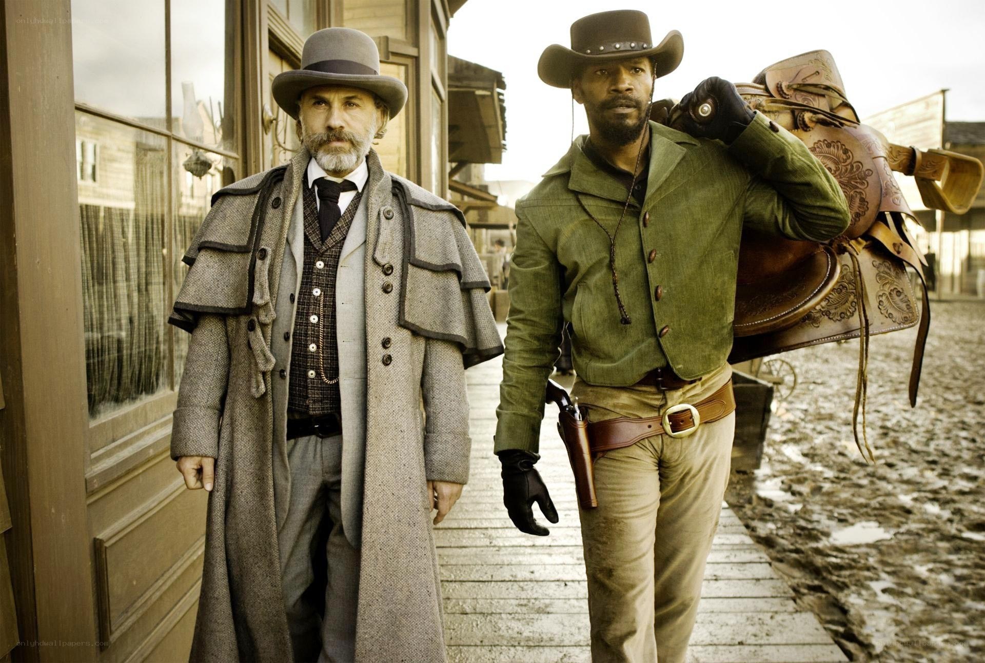 Two men in a western town