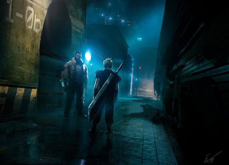 Two Men in Alleyway