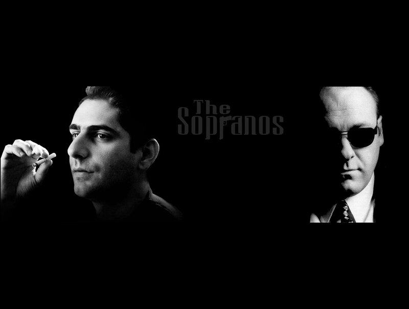 Two Men in Black and White — Dramatic, Photograph, Cigarette