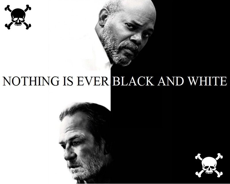 Two Men in Black and White — Dramatic