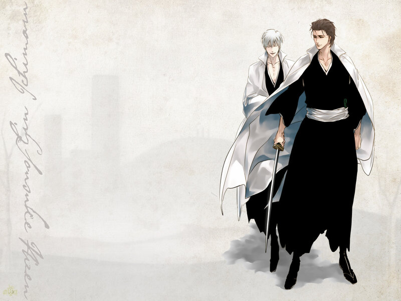 Two Men in Black and White Robes