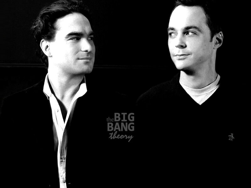 Two Men in Black and White — Serious, Photograph