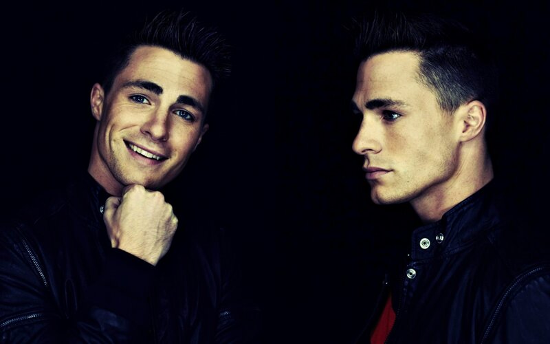 Two Men in Black Jackets — Dramatic