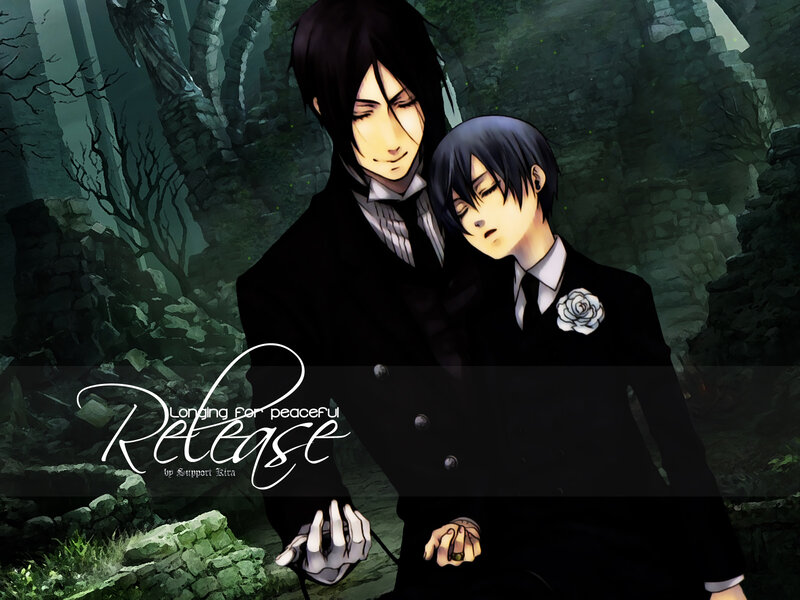Two Men in Black Suits — Dramatic