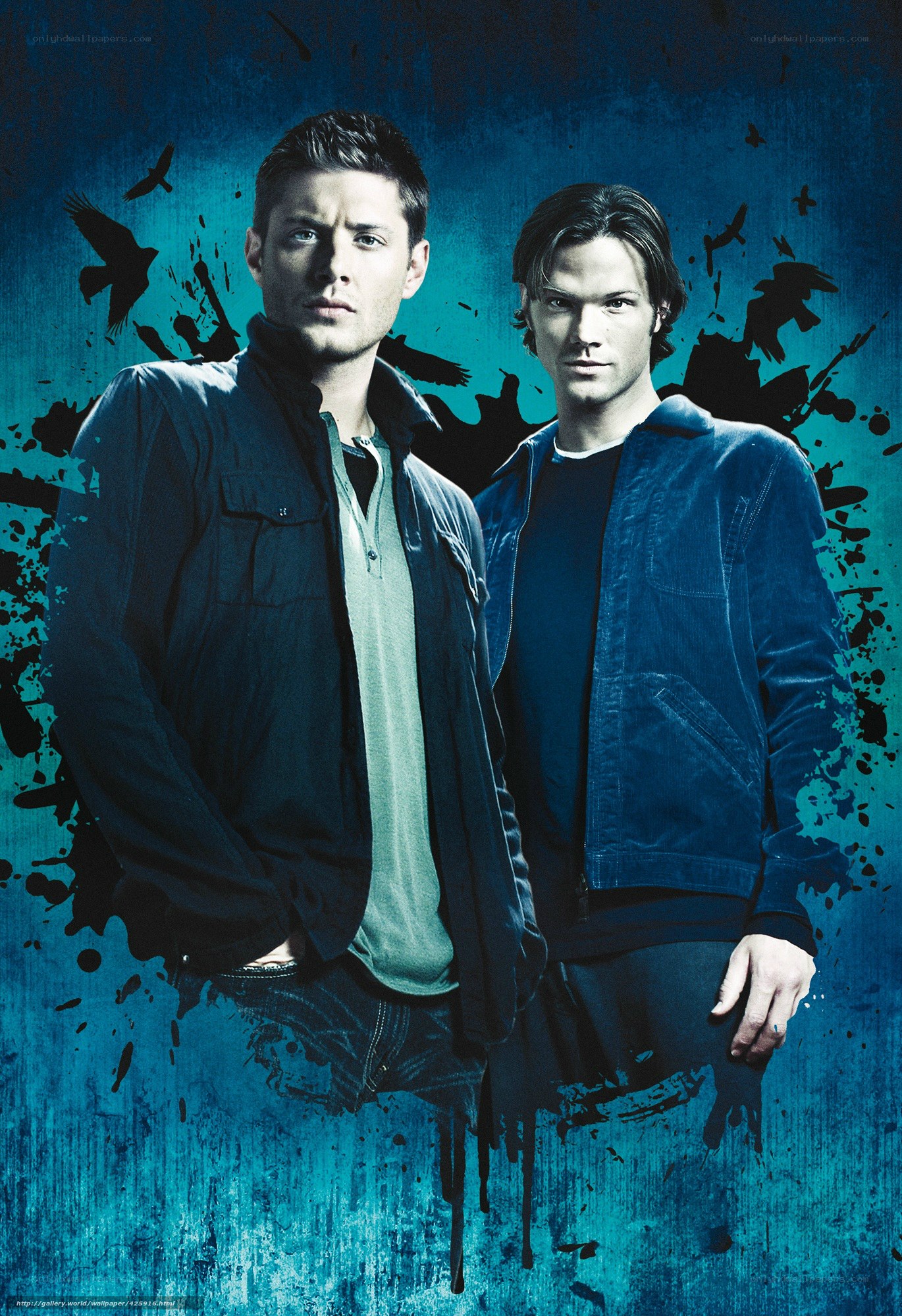 two men in blue jackets