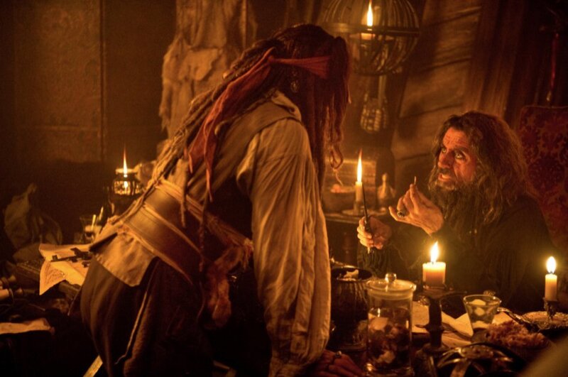 Two Men in Candlelit Room