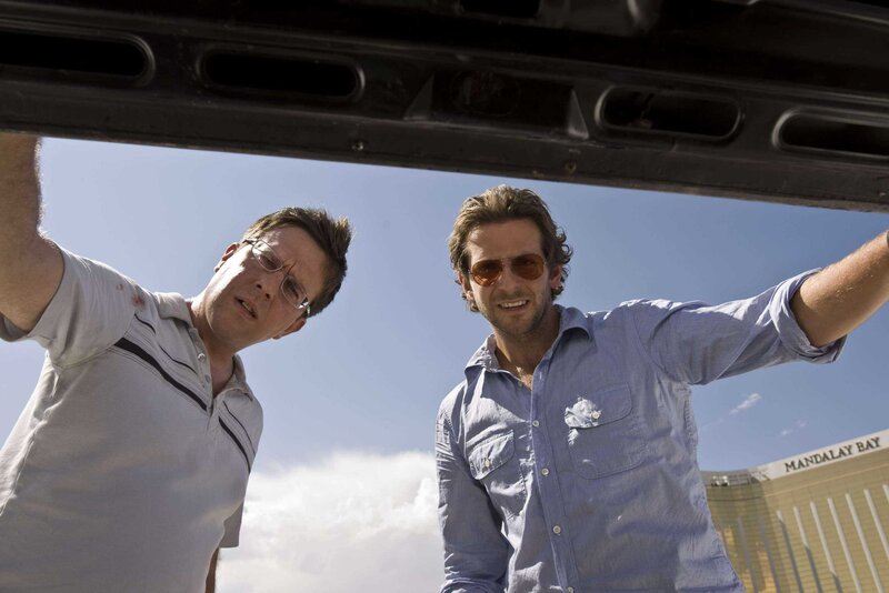 Two men in car trunk