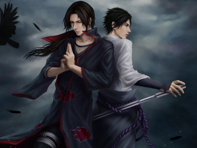 Two Men in Cloaks — Gray