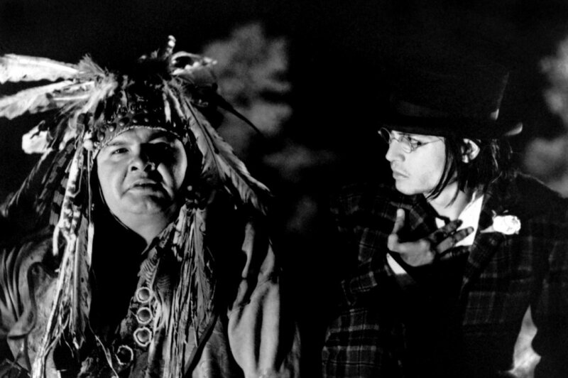 Two Men in Costumes — Black, Dramatic