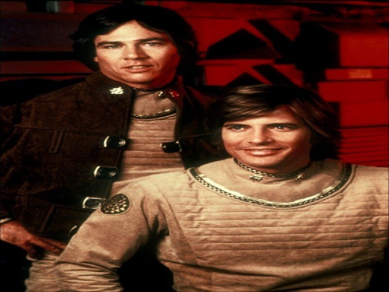 Two Men in Costumes — Brown