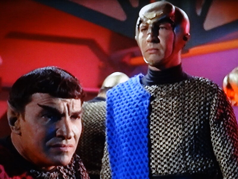 Two Men in Costumes — Red