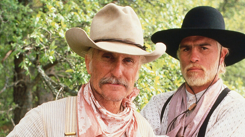 Two Men in Cowboy Hats — Green