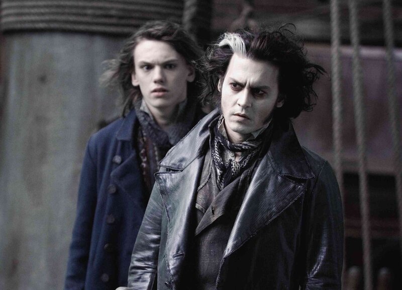 Two Men in Dark Coats — Black, Dramatic