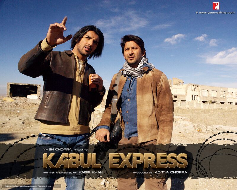 Two Men in Desert — Blue