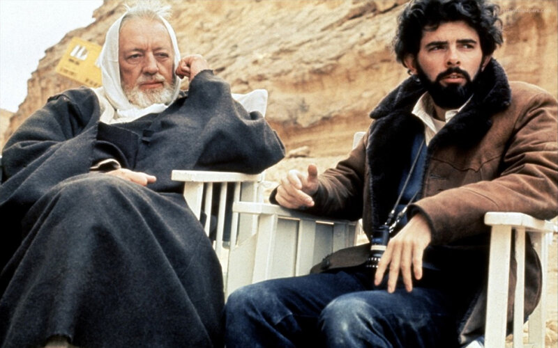 Two men in desert setting