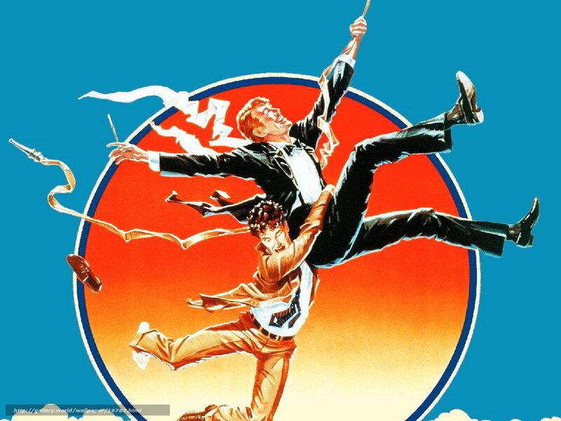 Two men in dynamic action