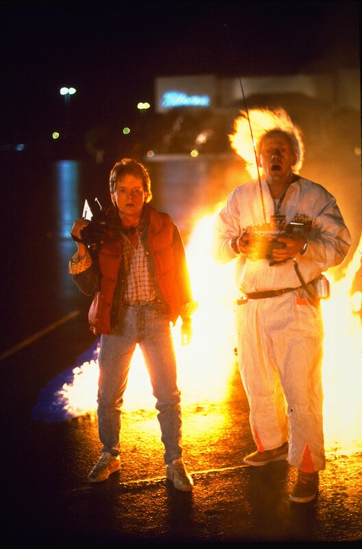Two Men in Flames — Orange