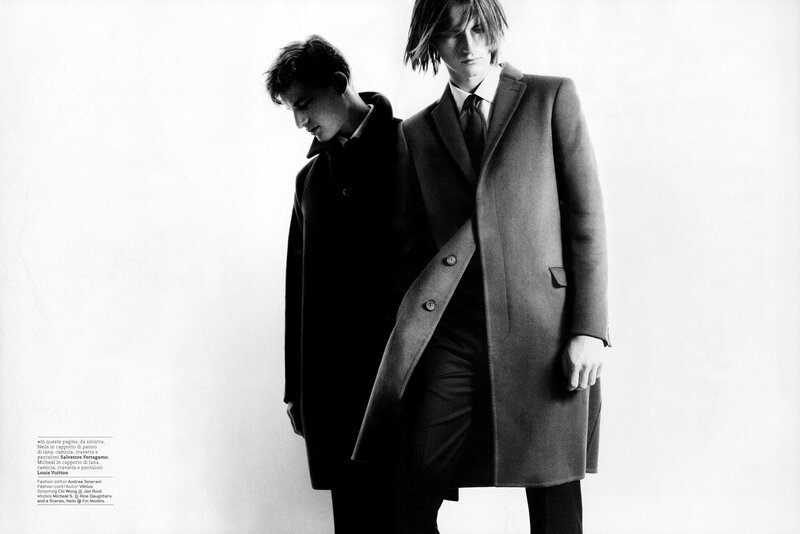 Two men in formal coats