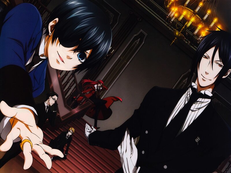 Two Men in Formal Wear — Black, Dramatic