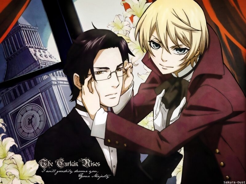 Two Men in Formal Wear — Black
